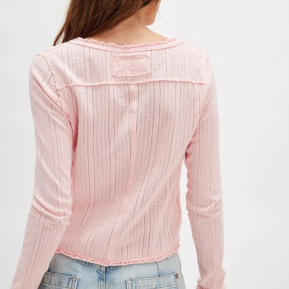 We The Free penny pointelle cardi - Picture 2 of 6